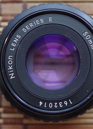Объектив блинчик nikon series e 50mm 1,8 nikon ai с крышкой