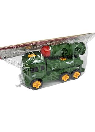 Игрушка-конструктор "войсковая техника" с отверткой,12*7*5см микс