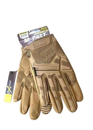 Тактические перчатки койот mechanix