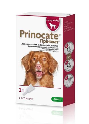 Prinocate spot-on для собак 10–25 кг, 1 пипетка