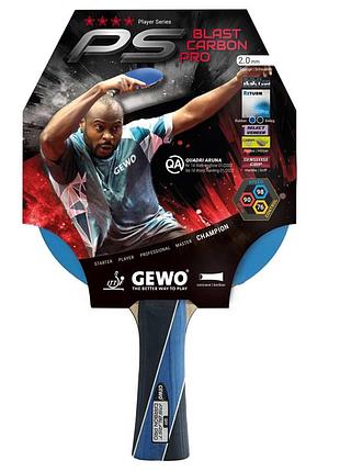 Ракетка для настольного тенниса gewo ps blast carbon pro fl (1073900001)