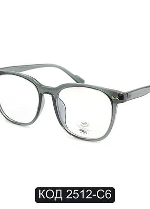 Мужские компьютерные очки-нулевки wayfarer зеленого цвета, ободковая оправа 2512-c6