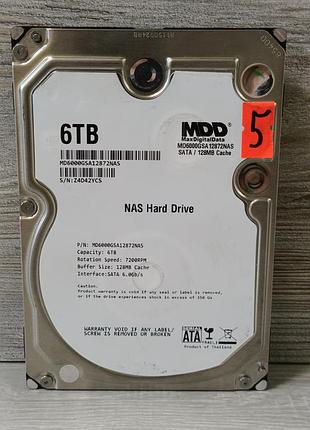 Жорсткий диск hdd 6 tb maxdigitaldata 7200rpm 128mb sata iii (md6000gsa12872nas) 3.5"