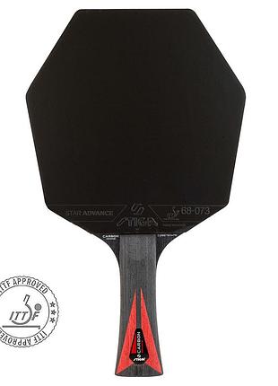 Ракетка для настольного тенниса stiga carbon advance cybershape fl (1215-1101-35)