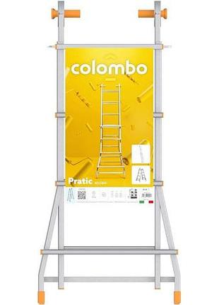 Драбина телескопічна colombo pratic 4+4 steel (pratic4+4acc)(special offer)