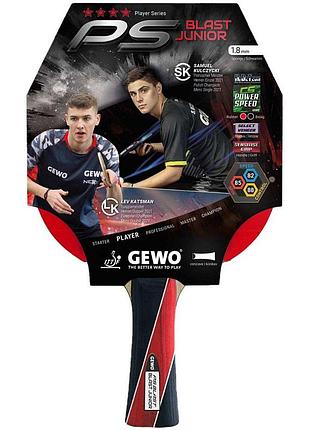 Ракетка для настольного тенниса gewo ps blast junior fl (1074300001)