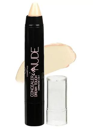 Корректор карандаш консилер dream touch corrector 2 in 1 concealer in nude triumph стс-01 103 фарфоровий