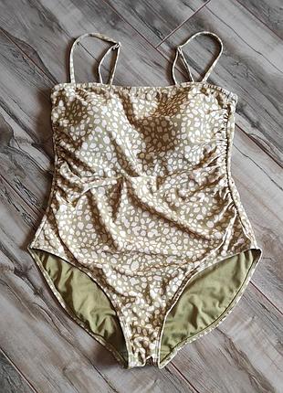 Слитный купальник primark в анималистичный принт, размер l - xl (eur 42), чашка b-c
