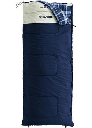 Спальний мішок ferrino travel 200 +5°c blue (86320hbb)