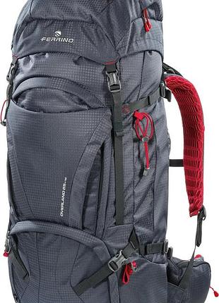 Рюкзак туристический ferrino overland 65+10l dark grey (75671hcc)