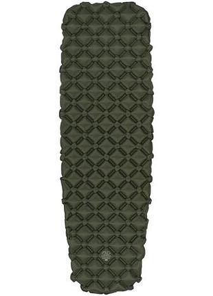 Килимок надувний highlander nap-pak inflatable sleeping mat xl 5 cm olive (air073-og)