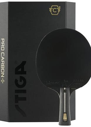 Ракетка для настольного тенниса stiga pro carbon plus 5 star fl (1215-2820-01)