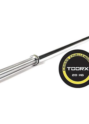 Гриф для штанги toorx max 450 kg cross challenge 220 см 50 мм (bo-450)