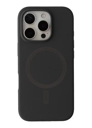 Чохол glow silicone case with magsafe для iphone 16 pro max grey