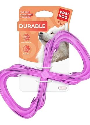 Waudog durable fun - міцна іграшка для собак, 20 см, фіолетова