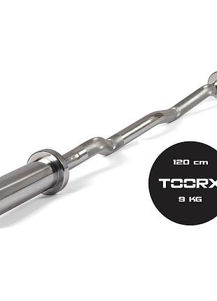Гриф для штанги toorx max 300 kg ez curl 120 см 50 мм (bco-120)