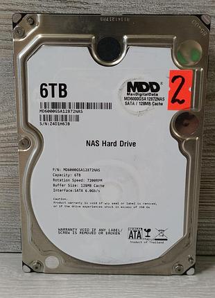 Жорсткий диск hdd 6 tb maxdigitaldata 7200rpm 128mb sata iii (md6000gsa12872nas) 3.5"