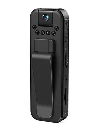 Портативна нагрудна камера l7 wi-fi 1080p ir, боді камера на кліпсі, hd camera bvs