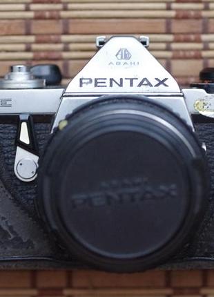 Фотоаппарат pentax me+ smc pentax-m 50mm 1.7 + крышка и полукофр