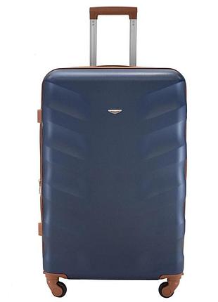 Чемодан semi line t5643-3 abs-пластик 99 л темно-синий 4 колеса кодовый замок расширительный клапан