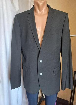 Оригинальный шерстяной пиджак hugo (hugo boss) aiko1/heise | размер 52 (xl)