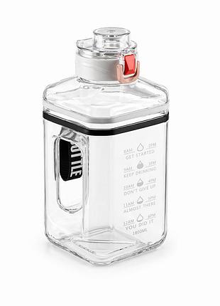 Спортивна біла фляга з bpa-free матеріалу (2.2 л) — зручне рішення для щоденного зволоження