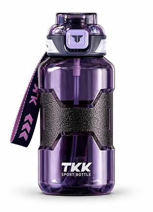 Тритановая бутылка tkk 1500 мл фиолетового цвета для занятий спортом