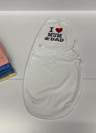 Європелиця baby comfort інтерлок біла на липучці