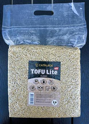 Наповнювач соєвий catblack tofu lite "класік", 6 л, 2.6 кг