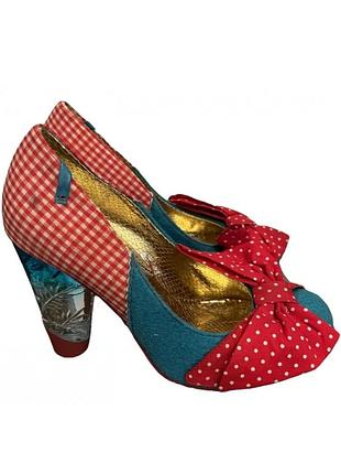 Оригинальные дизайнерские туфли irregular choice с прозрачными каблуками