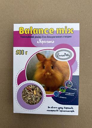 Balance mix “кролик” - повноцінний раціон для декоративних кроликів, 500 г