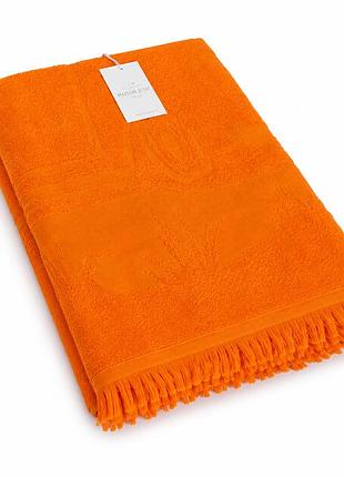 Пляжное полотенце maison dor palm beach orange хлопок 100-200 см оранжевый