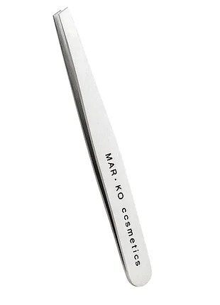 Пінцет для брів mar-ko cosmetics скошений