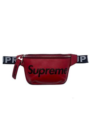 Бананка supreme поясна сумка червона супрім