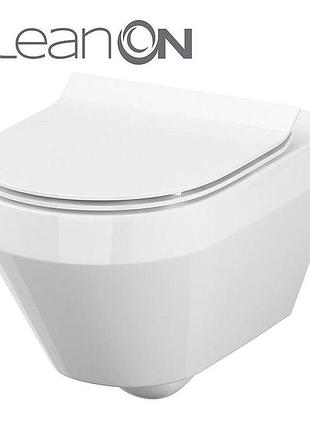 Cet cersanit в216 crea clean on oval подвесной с крышкой дюропласт лифт slim pl
