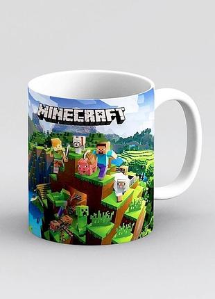 Чашка с принтом "minecraft" майнкрафт 5