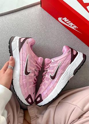 Стильні жіночі кросівки nike p-6000 pink