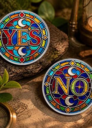 Монета для принятия решения "yes-no" (цветная) арт. 08820