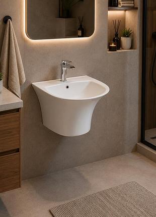 Умивальник керамічний підвісний jl 08 47*46*37 білий ( а0059580 )