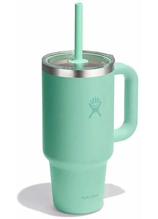 Термочашка hydro flask 950 ml travel tumbler clear lid