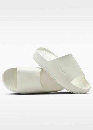 Оригинальн! сша! женские шлепанцы nike calm slides dx4816-100 тапочки новые летние