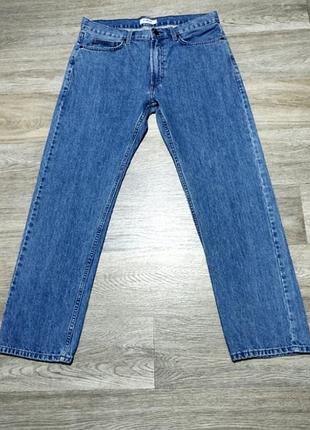 Чоловічі джинси m&amp;s, розмір 34/31 straight, сині med blue, 100% бавовна.