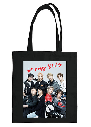 Сумка шопер stray kids торба стрей кідс 35x41 см