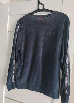 Велюровий світшот від tommy hilfiger, s