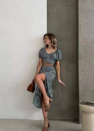 Костюм топовый дизайн топ плюс юбка