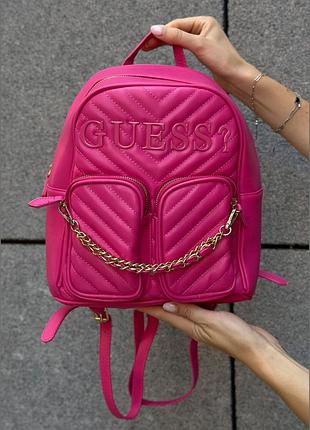 Жіночий рюкзак 069 guess рожевий