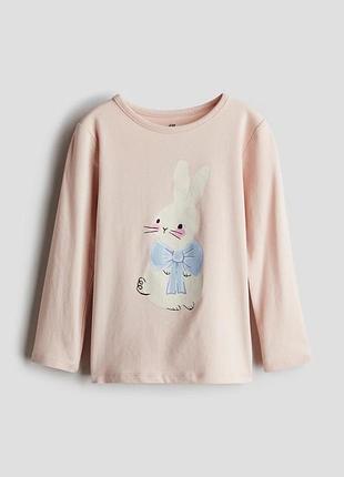 Кофта h&m з зайчиком для дівчинки