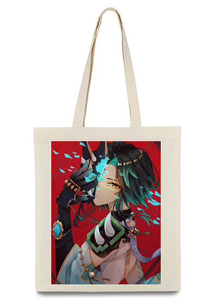 Сумка шопер сяо геншин імпакт торба genshin impact 35x41 см