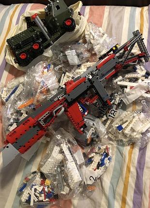 Lego технік , вінтовка ак 47+ лего + желізний конструктор