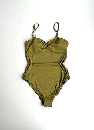Купальник слитный горчичного цвета primark